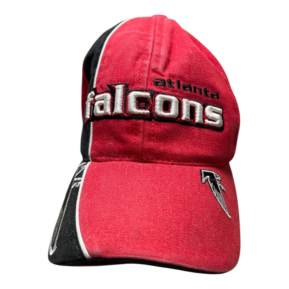 Reebok Atlanta Falcons Hat Mens Red Black NFL Pro Line Adjustable - OSFA